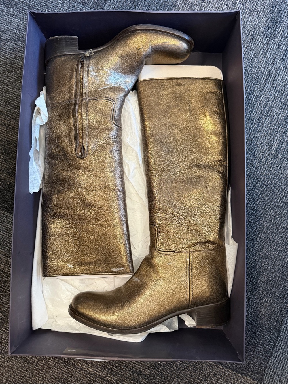 Prada Focus Silk Bronzo Women’s Shoes Size 38 Made in Italy Y2K